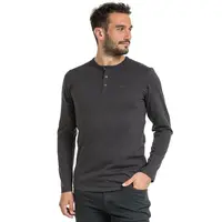 Bushman Pánske henley tričko Willber II, tmavošedé XXL