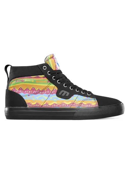 Etnies pánské boty Kayson High X Rebel Black/Print | Černá | Velikost 11 US