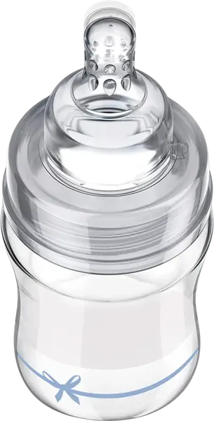 LOVI Skleněná lahev BABY SHOWER kluk 150 ml