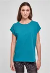 Women's T-shirt with an extended shoulder in watercolor