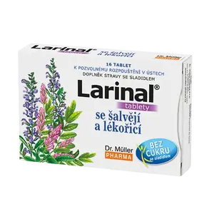 Larinal se šalvějí a lékořicí Dr.Müller, 16 tablet