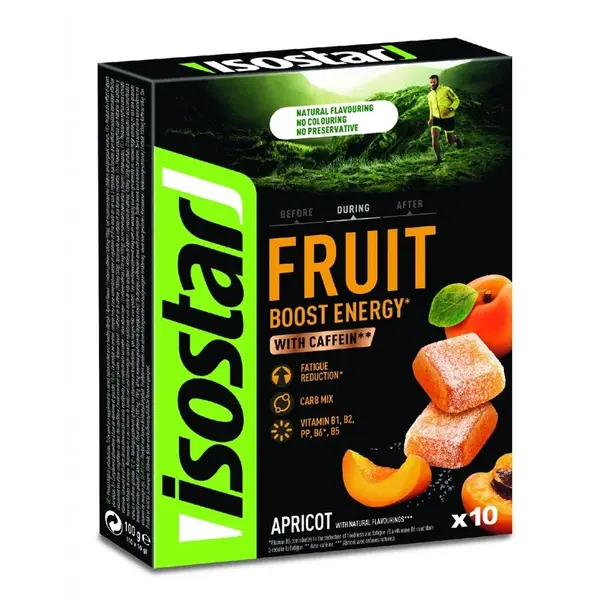 ISOSTAR Fruit Boost Energy želé meruňka 10x10g