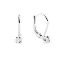 Zlaté náušnice s briliantmi KLENOTA