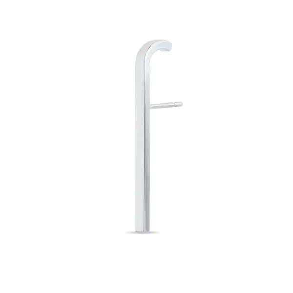 Náušnica tyčinka z bieleho zlata na jedno ucho KLENOTA