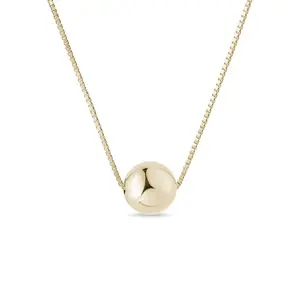 Zlatý řetízek s kuličkou KLENOTA