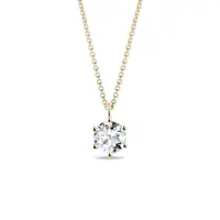 Zlatý přívěsek s půlkarátovým briliantem KLENOTA