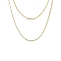 Zlatý řetízek Flat Snake v délce 45 cm KLENOTA