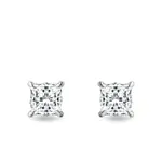 Luxusní diamantové náušnice pecky z bílého zlata KLENOTA