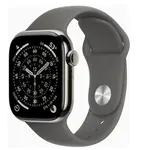 APPLE Watch 11 GPS + Cellular 42mm přírodní titan - skálově šedý sportovní řemínek - M/L