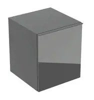 Geberit Acanto - Bočná skrinka 45x52x48 cm, 2 zásuvky, sklo/lávová 503.010.JK.2