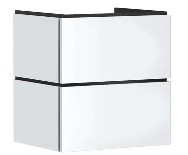 Hansgrohe Xilesa E - Umývadlová skrinka, 62x58x47 cm, 2 zásuvky, matná biela 54293700