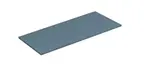 Kludi Icos - Doska pod umývadlo 120x50 cm, matná petrolejová 50T120O3