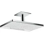 Hansgrohe Rainmaker Select - Hlavová sprcha 460, 2 prúdy, sprchové rameno 10 cm, biela/chróm 24004400