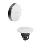 Hansgrohe Flexaplus - Vrchná súprava k vaňovej odtokovej a prepadovej súprave s napúšťaním, Push-Open, kefovaný čierny chróm/vysoko lesklá biela 58187