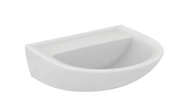 Ideal Standard Eurovit - Umývadlo 55x46 cm, bez prepadu, bez otvoru na batériu, biela W329901