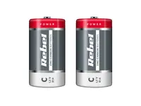 Baterie C (R14) Zn-Cl REBEL 2ks / shrink BAT0083