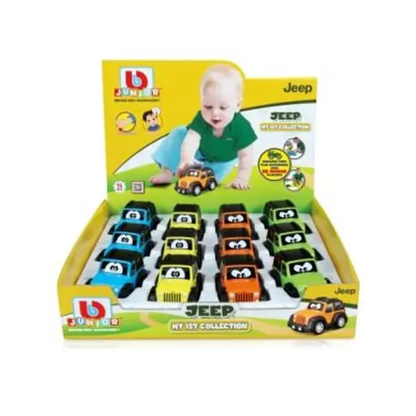 Jeep plastové autíčko - žlutý