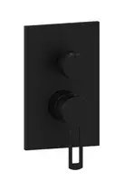 Paffoni Ringo - Baterie pod omítku s tělesem, pro 2 spotřebiče, matná černá RIN018NO/M