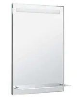 Aqualine Doplňky - Zrcadlo s LED osvětlením, 60x80 cm, skleněná polička ATH53