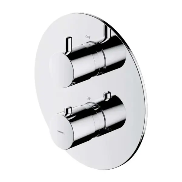 OMNIRES Y - Termostatická baterie pod omítku, pro 2 spotřebiče, chrom Y1236ROCR