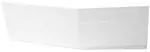 Polysan Tigra - Čelní panel, délka 1500 mm, pravý, bílá 72935
