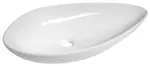 Sapho Ovali - Umyvadlo na desku, 39x74 cm, bez přepadu, bílá TU0713