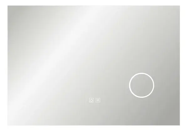 kielle Idolio - Zrcadlo s LED osvětlením a vyhříváním, 70x100 cm, kosmetické zrcátko 50324041
