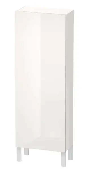 Duravit L-Cube - Skříňka vysoká 132x50x24 cm, pravá, lesklá bílá LC1169R2222