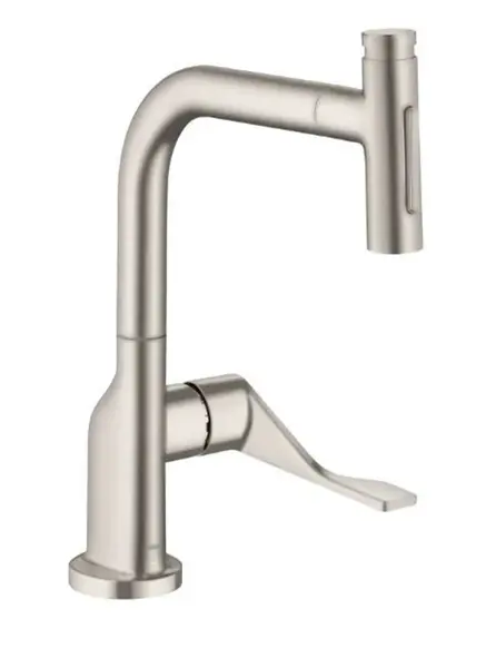 Axor Citterio - Dřezová baterie s výsuvnou sprškou, sBox, vzhled nerezu 39862800