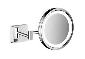 Hansgrohe AddStoris - Kosmetické nástěnné zrcátko s LED osvětlením, chrom 41790000