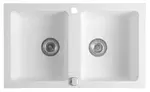 Sapho Dřezy - Granitový dřez, 78x48 cm, bílá GR2221