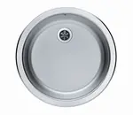 Alveus Form - Dřez průměr 45 cm, odtok 6 cm, nerez 1008987
