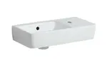 Geberit Selnova - Umývátko 50x25 cm, s přepadem, otvor pro baterii vpravo, bílá 501.513.00.7