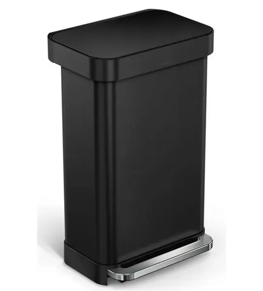 Simplehuman Koše - Odpadkový koš 45 l, s kapsou na sáčky, matná černá CW2092