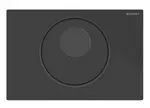 Geberit Sigma10 - Elektronické ovládání splachování, bateriové napájení, easy to clean, matná černá 115.891.16.6