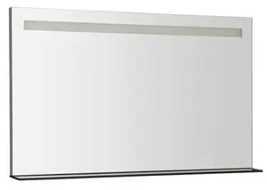 Sapho Breto - Zrcadlo Breto, 100x61 cm, s LED osvětlením a poličkou BT100