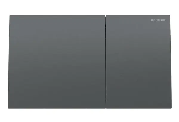 Geberit Sigma70 - Ovládání splachování, easy to clean, kartáčovaný černý chrom 115.622.QD.1