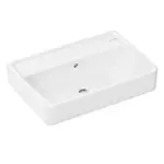 Hansgrohe Xanuia Q - Umyvadlo 55x37 cm, s přepadem, bez otvoru pro baterii, bílá 60210450