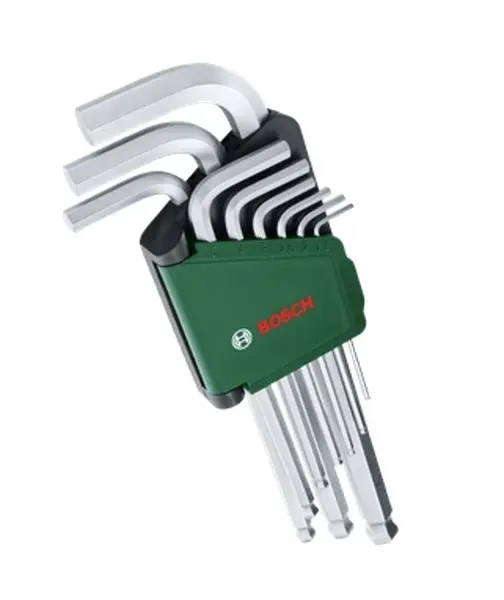 Bosch Nářadí - 9dílná sada šestihranných klíčů 1600A02BX9