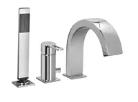 Paffoni West - Baterie na okraj vany, 3-otvorová instalace, chrom WS040LCR