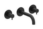 Ravak Espirit - Vanová baterie pod omítku, 3-otvorová instalace, s tělesem, matná černá X070277
