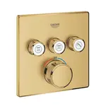 Grohe Grohtherm SmartControl - Termostatická baterie pod omítku, 3 ventily, kartáčovaný Cool Sunrise 29126GN0