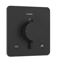 Hansgrohe Ecostat Comfort Q - Termostatická baterie pod omítku, pro 2 spotřebiče, matná černá 33717670