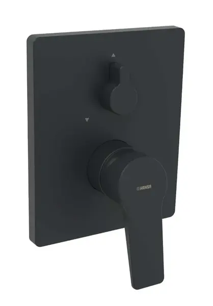 Hansa - Vanová baterie pod omítku, 2 výstupy, matná černá 8984908333ROZ1