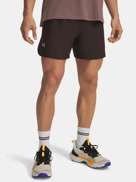 Pánské kraťasy Under Armour UA TRAIL RUN LAUNCH SHORTS-BRN - Pánské