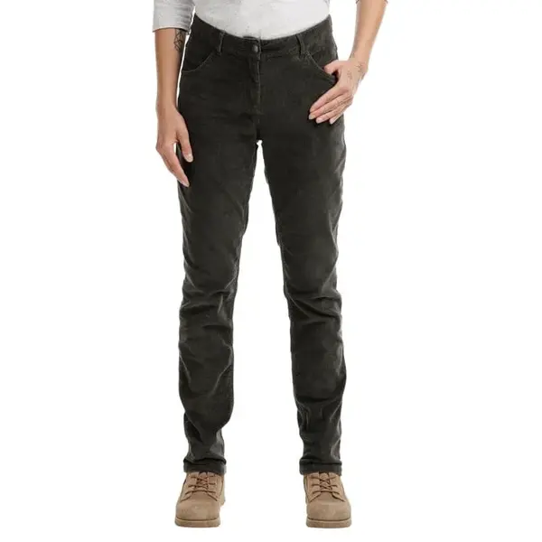 Bushman Dámské manšestrové kalhoty Numa, tmavě zelené 38P