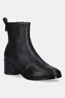Kožené kotníkové boty Tommy Hilfiger TH STRETCH LEATHER BOOTIE