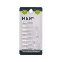 Herbadent HERo 1,0 mm náhradní mezizubní kartáčky 10 ks bílé