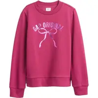 GAP V-DB LOGO CREW Dievčenská mikina, ružová, veľkosť