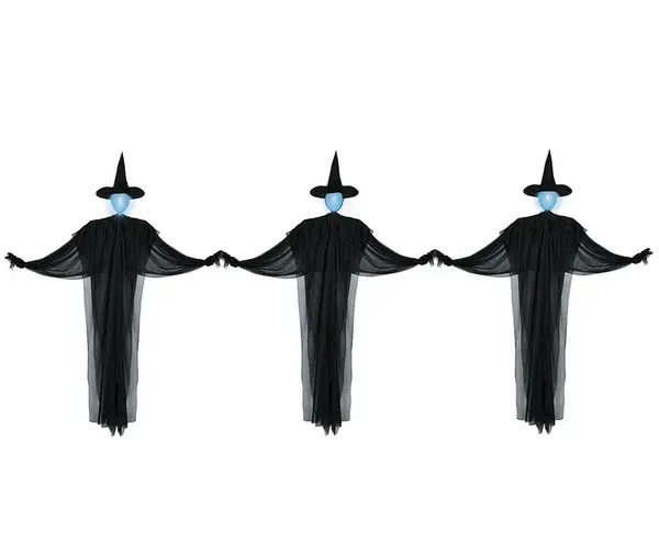 Záhradná dekorácia Svietiace Čarodejnice 3ks 160cm